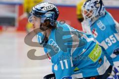 Penny DEL - Eishockey - Saison 2021/22 - ERC Ingolstadt - Krefeld Pinguine - Louis-Marc Aubry (#11 ERCI) beim warm machen -  Foto: Jürgen Meyer