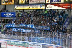 Penny DEL - Eishockey - Saison 2021/22 - ERC Ingolstadt - Kölner Haie - Fankurve - Banner - Choreo -  Foto: Stefan Bösl