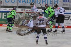 DEL - Eishockey - Saison 2020/21 - ERC Ingolstadt - Nürnberg Ice Tigers - 1:0 Führungstreffer durch Petrus Palmu (#52 ERCI) - jubel - Ilya Sharipov Torwart (43 Nürnberg) - Foto: Jürgen Meyer