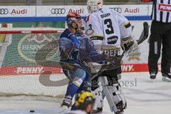 DEL - Eishockey - Saison 2020/21 - ERC Ingolstadt - Krefeld Pinguine - Der 2:1 Führungstreffer durch Daniel Pietta (#86 ERCI) - Nikita Quapp Torwart (#3 Krefeld) - jubel - Foto: Jürgen Meyer