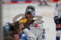 DEL - Vorbereitungsspiel - Saison 2021/22 - ERC Ingolstadt - Rytiri Kladno - Kevin Reich Torwart (#35 ERCI) - beim warm machen  - Foto: Jürgen Meyer