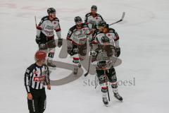 Penny DEL - Eishockey - Saison 2021/22 - ERC Ingolstadt - Kölner Haie - Der 1:2 Führungstreffer durch Marcel Barinka (#71 Köln) - Jon Matsumoto (#10 Köln) - Alex Roach (#44 Köln) -  -  Foto: Stefan Bösl