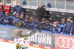 DEL - Eishockey - Saison 2020/21 - ERC Ingolstadt - Krefeld Pinguine - Spielerbank ERC Ingolstadt - Doug Shedden (Cheftrainer ERCI) - Foto: Jürgen Meyer