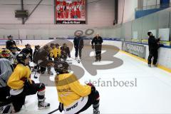 Eishockey - Nationalmannschaft Damen - Benjamin Hinterstocker rechts,gibt Anweisungen - Peter Kathan mitte- links Sohlmann Christian Trainer ERC Ingolstadt Damen - Foto: Jürgen Meyer