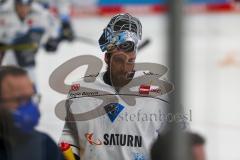 DEL - Vorbereitungsspiel - Saison 2021/22 - ERC Ingolstadt - Rytiri Kladno - Kevin Reich Torwart (#35 ERCI) - beim warm machen  - Foto: Jürgen Meyer