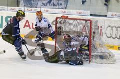 ERC-Ingolstadt gegen Iserlohn Roosters Patrik Hager mit dem 3:0 Foto: Juergen Meyer