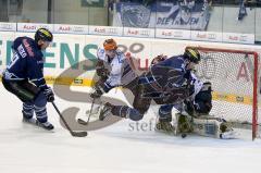 ERC-Ingolstadt gegen Iserlohn Roosters Patrik Hager mit dem 3:0 Foto: Juergen Meyer