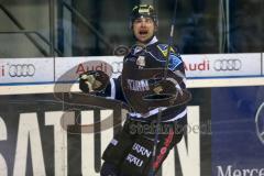 DEL - ERC Ingolstadt - Augsburg Panther - Tor durch Michel Périard (6) Jubel 1:3