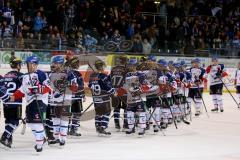 DEL - ERC Ingolstadt - Adler Mannheim - Shake Hands nach dem Spiel -  Foto: Jürgen Meyer