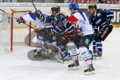 DEL - ERC Ingolstadt - Adler Mannheim - Derek Hahn (#43 ERC Ingolstadt) - Benedikt Kohl (#34 ERC Ingolstadt) - Foto: Jürgen Meyer