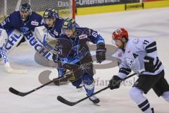 Im Bild: Fabio Wagner (#5 ERC) und David Elsner (#61 ERC)

Eishockey - Herren - DEL - Saison 2019/2020, Spiel 2 - 17.09.2019 -  ERC Ingolstadt - Nürnberg Ice Tigers - Foto: Ralf Lüger