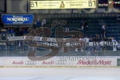 DEL - ERC Ingolstadt - Augsburg Panther - Fans Jubel Fahnen Spruchband