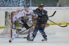 DEL - Eishockey - Saison 2015/2016 - ERC Ingolstadt - Augsburger Panther - Jared Ross (#42 ERC Ingolstadt) - Oberg Evan weiss Augsburg - Foto: Jürgen Meyer