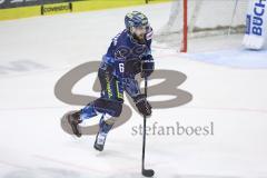 Im Bild: Steven Seigo (#6 ERC)

Eishockey - Herren - DEL - Saison 2019/2020 -  ERC Ingolstadt - Iserlohn Roosters - Foto: Ralf Lüger