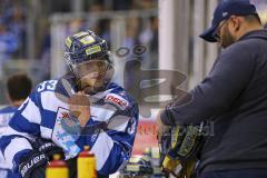 Im Bild: Tim Wohlgemuth (#33 ERC)

Eishockey - Herren - DEL - Saison 2019/2020, Spiel 5 - 26.09.2019 -  ERC Ingolstadt - EHC Red Bull München - Foto: Ralf Lüger