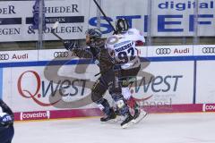 Im Bild: Jerry D´Amigo (#9 ERC) und Marcel Noebels (#92 Eisbären Berlin)

Eishockey - Herren - DEL - Saison 2019/2020 -  ERC Ingolstadt - Eisbären Berlin - Foto: Ralf Lüger