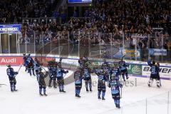 DEL - Eishockey - ERC Ingolstadt - Saison 2019/2020 - EHC Red Bulls München - Jubel mit Fankurve