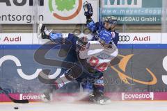 Im Bild: Maurice Edwards (#23 ERC) und Phil Hungerecker (#94 Adler Mannheim)

Eishockey - Herren - DEL - Saison 2019/2020 -  ERC Ingolstadt - Adler Mannheim - Foto: Ralf Lüger