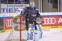 Im Bild: Timo Pielmeier (#51 Torwart ERC) schmeist seine Flasche weg nach der Niederlage gegen die Eisbären Berlin

Eishockey - Herren - DEL - Saison 2019/2020 -  ERC Ingolstadt - Eisbären Berlin - Foto: Ralf Lüger