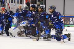 Im Bild: Brett Oslon (#16 ERC) Timo Pielmeier (#51 Torwart ERC) Jerry D´Amigo (#9 ERC) Mirko Höfflin (#92 ERC)

Eishockey - Herren - DEL - Saison 2019/2020 -  ERC Ingolstadt - Augsburger Panther - Foto: Ralf Lüger