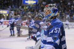 Im Bild: Timo Pielmeier (#51 Torwart ERC)

Eishockey - Herren - DEL - Saison 2019/2020, Spiel 5 - 26.09.2019 -  ERC Ingolstadt - EHC Red Bull München - Foto: Ralf Lüger