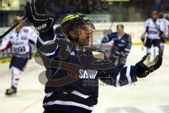 DEL - Play Offs - ERC Ingolstadt - Iserlohn Roosters - Benedikt Kohl jubelt.  Foto: Adalbert Michalik