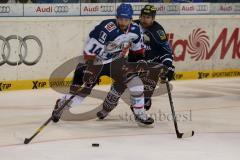 DEL - Play Off - Finale - Spiel 4 ERC Ingolstadt - Adler Mannheim - Brendan Brooks (#49 ERC Ingolstadt) - Wagner Steve (#14) - Foto: Jürgen Meyer