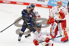 Im Bild: Daniel Pietta (#86 ERCI) Niklas Heinzinger (#88 DEG) Mirko Pantkowski (#30 DEG) Stephen Macaulay (#81 DEG)

