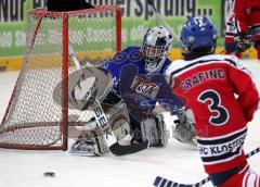 ERC Ingolstadt Kleinschüler - EHC Klostersee - Goalie Matthew Waite jun. hatte viel zu tun. 0:6 Niederlage gegen zu starke Grafinger