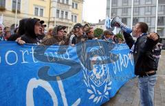 DEL - ERC Ingolstadt - Invasion 2009 - Die Pantherfans marschieren durch die Ingolstädter Innenstadt zum ersten Heimspiel der Saison