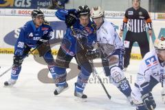 DEL - ERC Ingolstadt - Iserlohn Roosters - Tyler Bouck und Thomas Greilinger am Tor