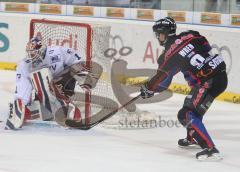 DEL - ERC Ingolstadt - Adler Mannheim - Bob Wren am Tor