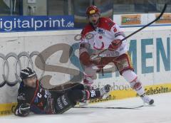 DEL - ERC Ingolstadt - Hannover - Glen Goodall am Boden