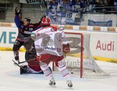 DEL - ERC Ingolstadt - Hannover - Tyler Bouck erzielt das 1:0