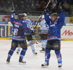 DEL - ERC Ingolstadt - Hamburg Freezers - Tor Thomas Greilinger Jubel