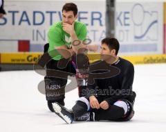 DEL - ERC Ingolstadt - Adler Mannheim - Tyler Bouck und Vince Bellissimo