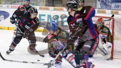 DEL - ERC Ingolstadt - Augsburg Panther - Rick Girard vor dem Tor