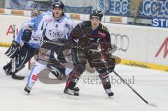 DEL - ERC Ingolstadt - Straubing Tigers - Tyler Bouck wartet vor dem Tor