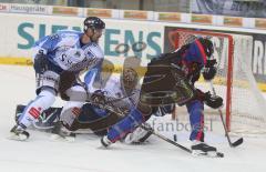 DEL - ERC Ingolstadt - Straubing - Thomas Greilinger gefährlich vor dem Tor