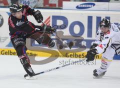 DEL - ERC Ingolstadt - Krefeld Pinguine - 2:7 - Ben Clymer zieht ab