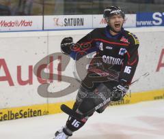 DEL - ERC Ingolstadt - Kölner Haie 6:3 - Michael Waginger erzielt den ersten Treffer für den ERC