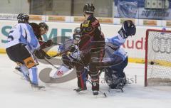 DEL - ERC Ingolstadt - Straubing Tigers - Tor, Bob Wren kuckt dem Puck nach