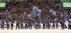 DEL - ERC Ingolstadt - DEG Düsseldorf - 5:2 - Das Team vor den Fans