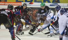 DEL - ERC Ingolstadt - Adler Mannheim - Bully Schiedsrichter