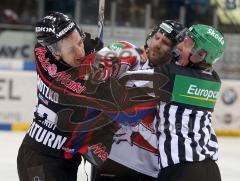 DEL - ERC Ingolstadt - Kölner Haie 6:3 - Joe Motzko und Mo Müller