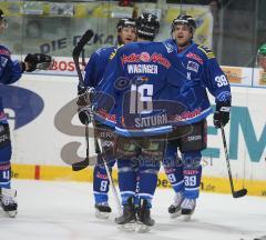 DEL - ERC Ingolstadt - Hamburg Freezers - Thomas Greilinger 100. Tor Jubel