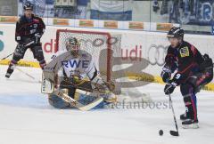 DEL - ERC Ingolstadt - Krefeld Pinguine - 2:7 - Überzahl Bob Wren und Joe Motzko am Tor