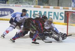 DEL - ERC Ingolstadt - Straubing - Thomas Greilinger gefährlich vor dem Tor