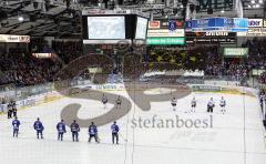 DEL - ERC Ingolstadt - Frankfurt Lions - Playoff - Saturn Arena in den Playoffs ausverkauft Fans Jubel Spruchband