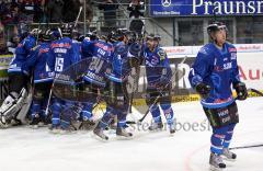 DEL - ERC Ingolstadt - Frankfurt Lions Sieg im Viertelfinale - Matt Hussey mit dem Siegtreffer Jubel